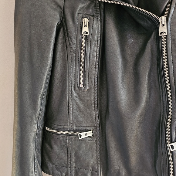 All Saints womens leather jacket, small extra small. - Picture 8 of 8